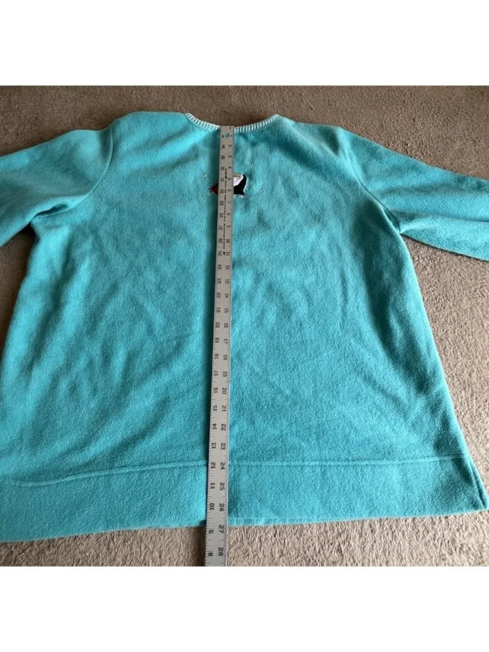 White Stag Polar Fleece Winter Penguins Top 22W 24W Blue - Picture 15 of 16